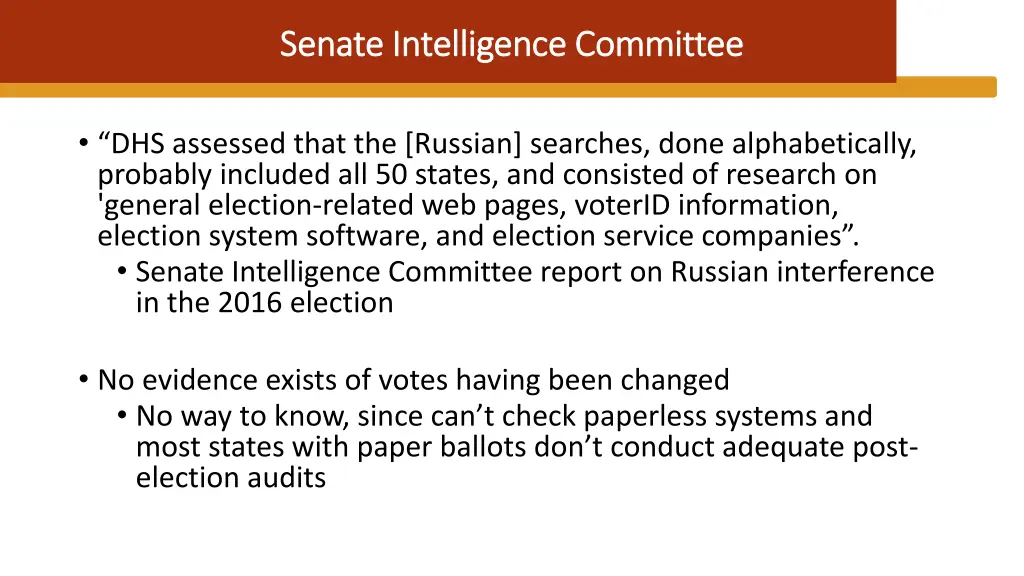 senate intelligence committee senate intelligence