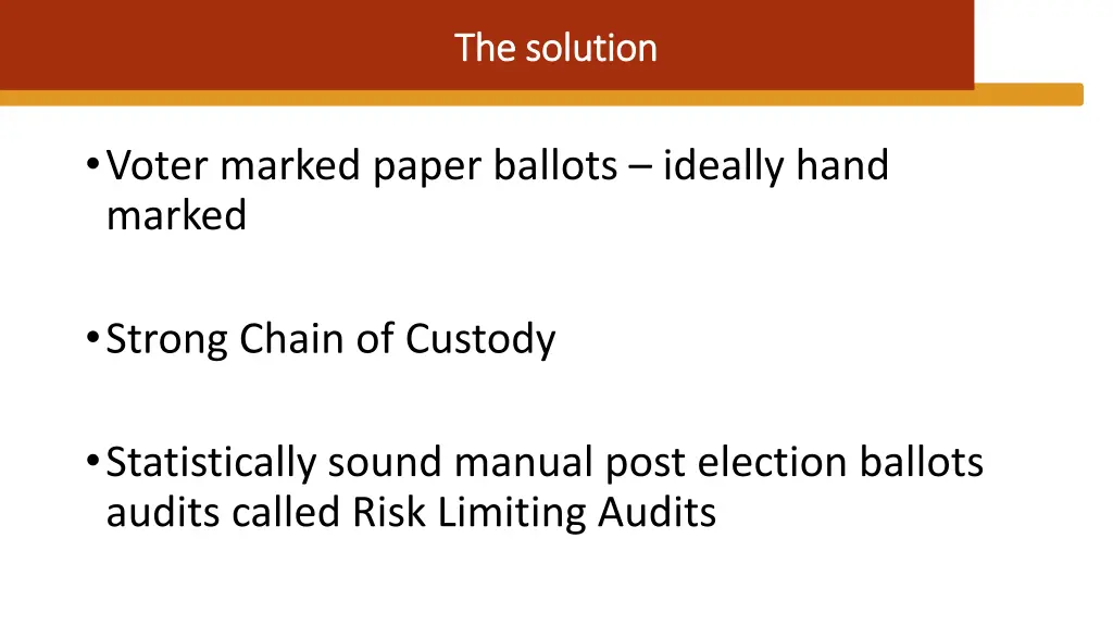 the solution the solution