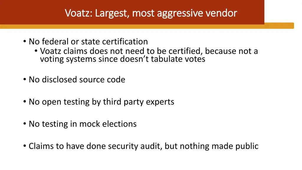 voatz voatz largest most aggressive vendor