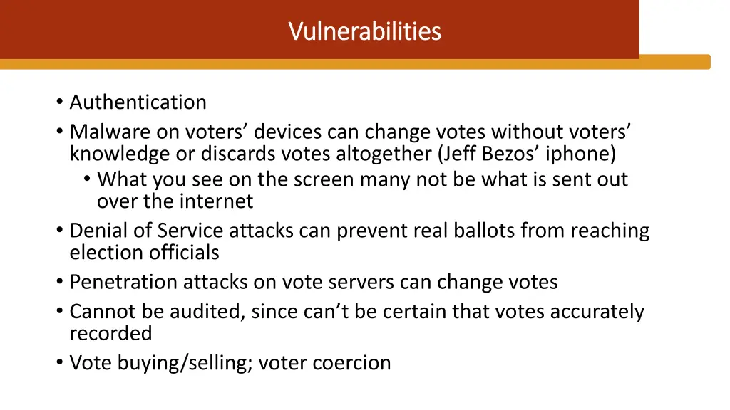 vulnerabilities vulnerabilities