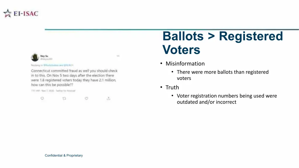 ballots registered voters misinformation there
