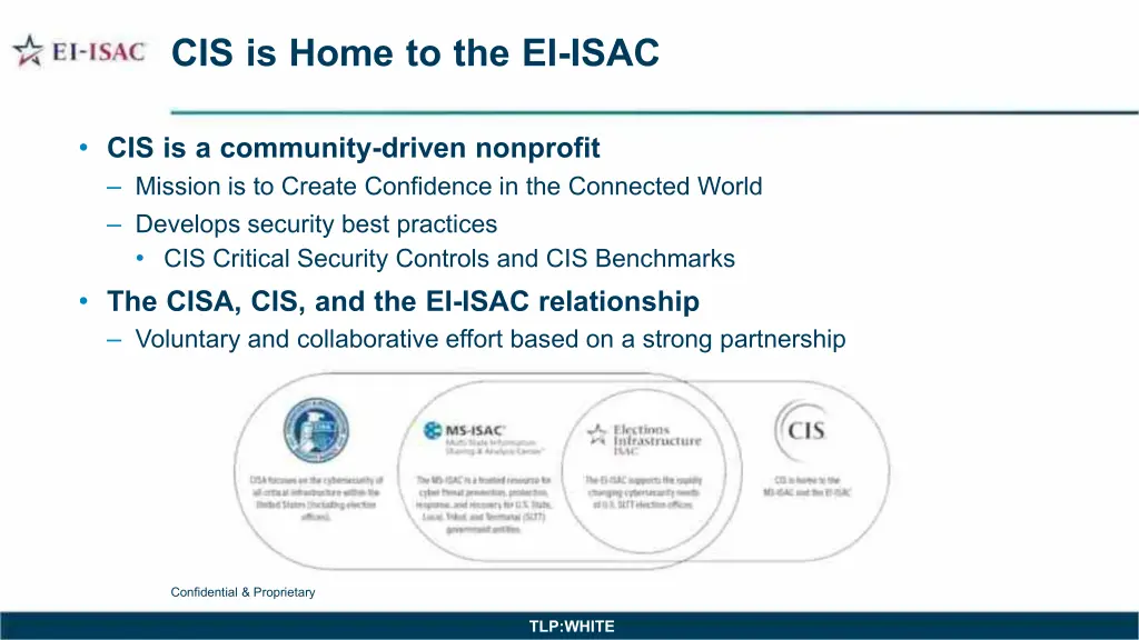 cis is home to the ei isac