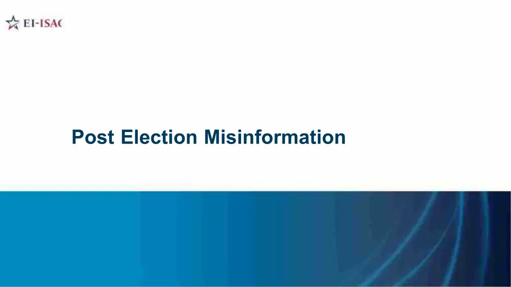 post election misinformation