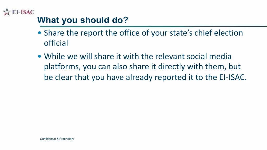 what you should do share the report the office