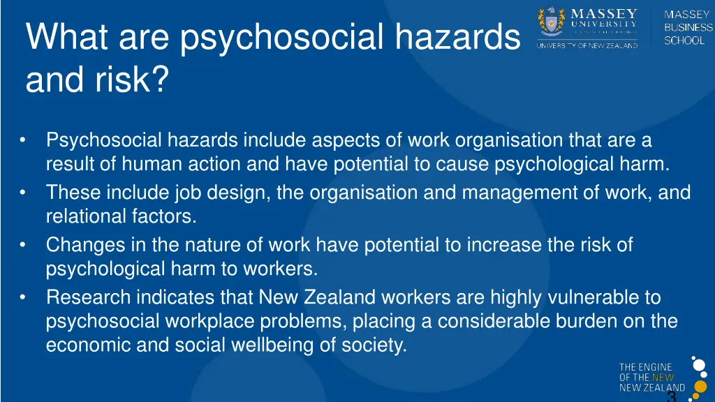 what are psychosocial hazards and risk