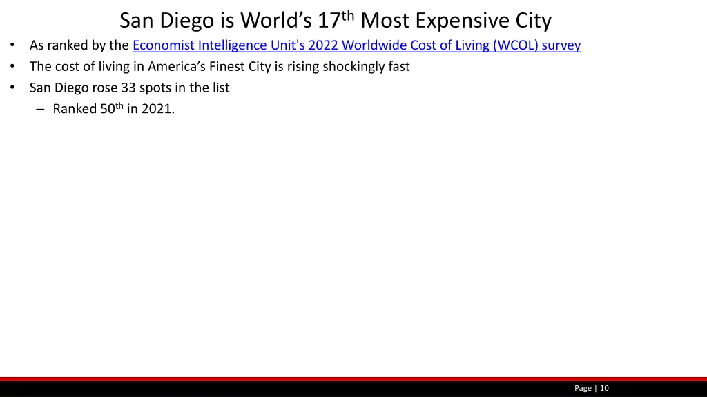 san diego is world s 17 th most expensive city