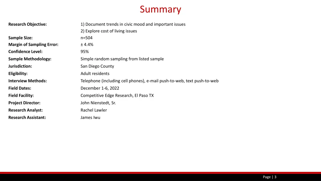 summary