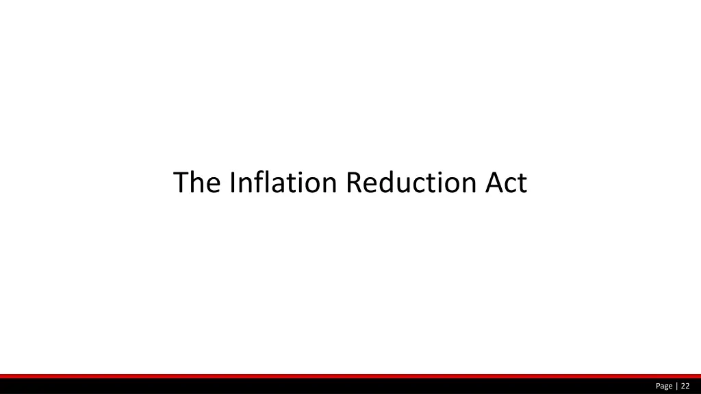 the inflation reduction act