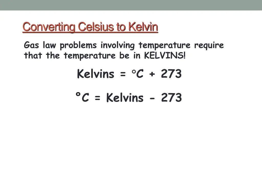 converting celsius to kelvin