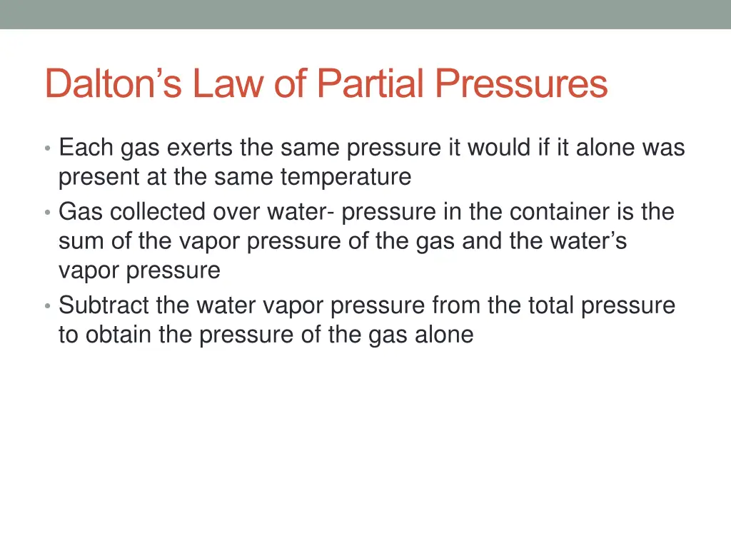 dalton s law of partial pressures