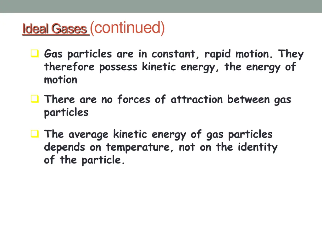 ideal gases continued