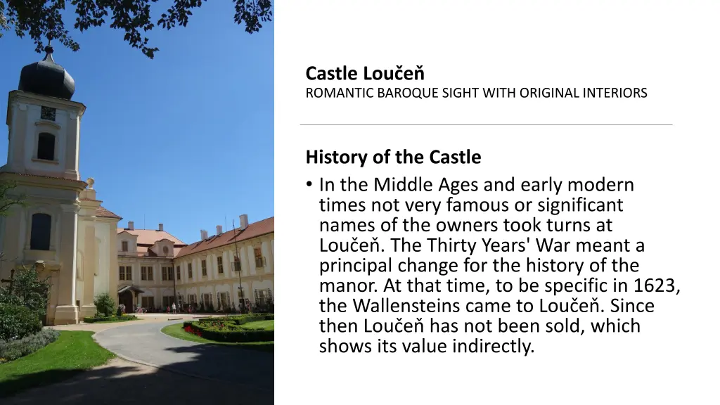 castle lou e romantic baroque sight with original