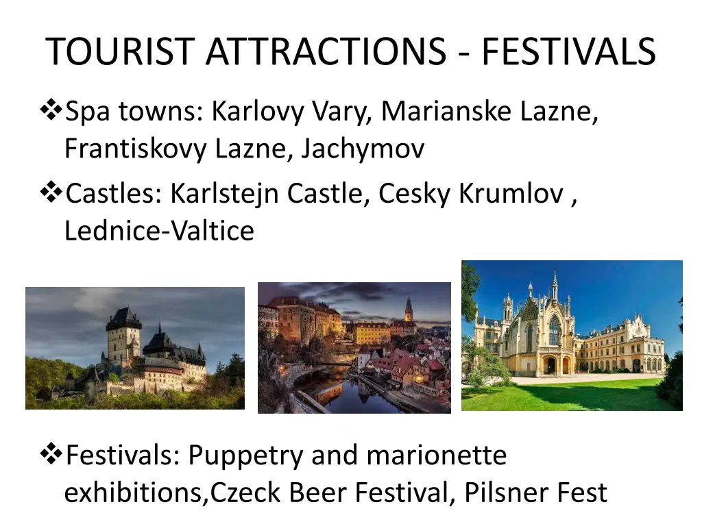 tourist attractions festivals