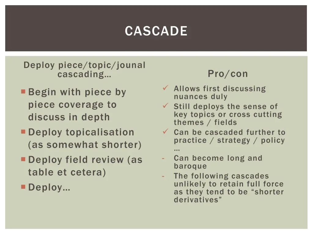 cascade