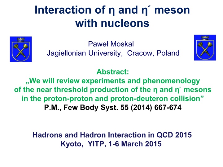 interaction of and meson with nucleons