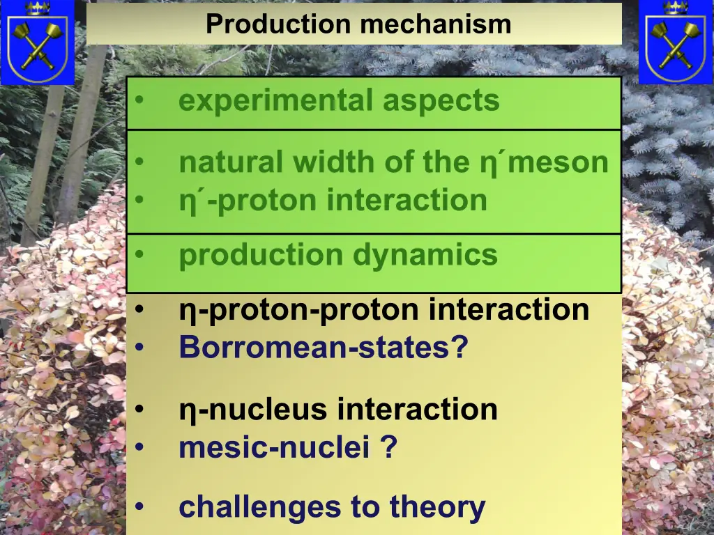 production mechanism