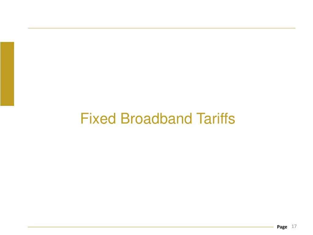 fixed broadband tariffs