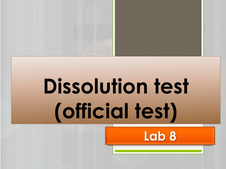 dissolution test official test