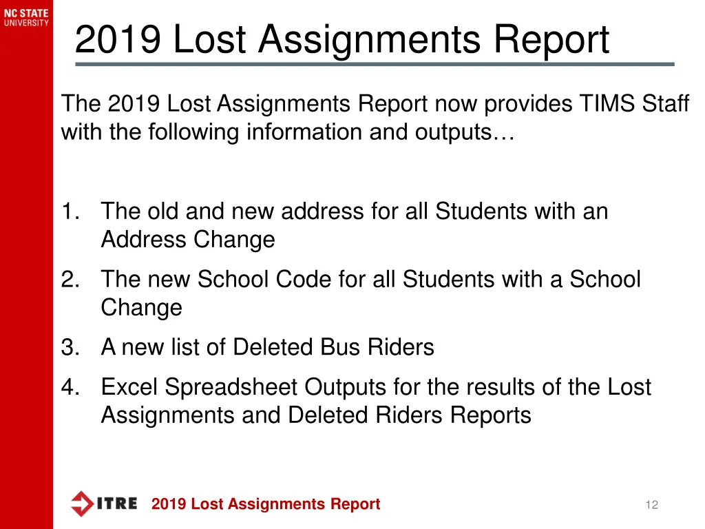 2019 lost assignments report 10