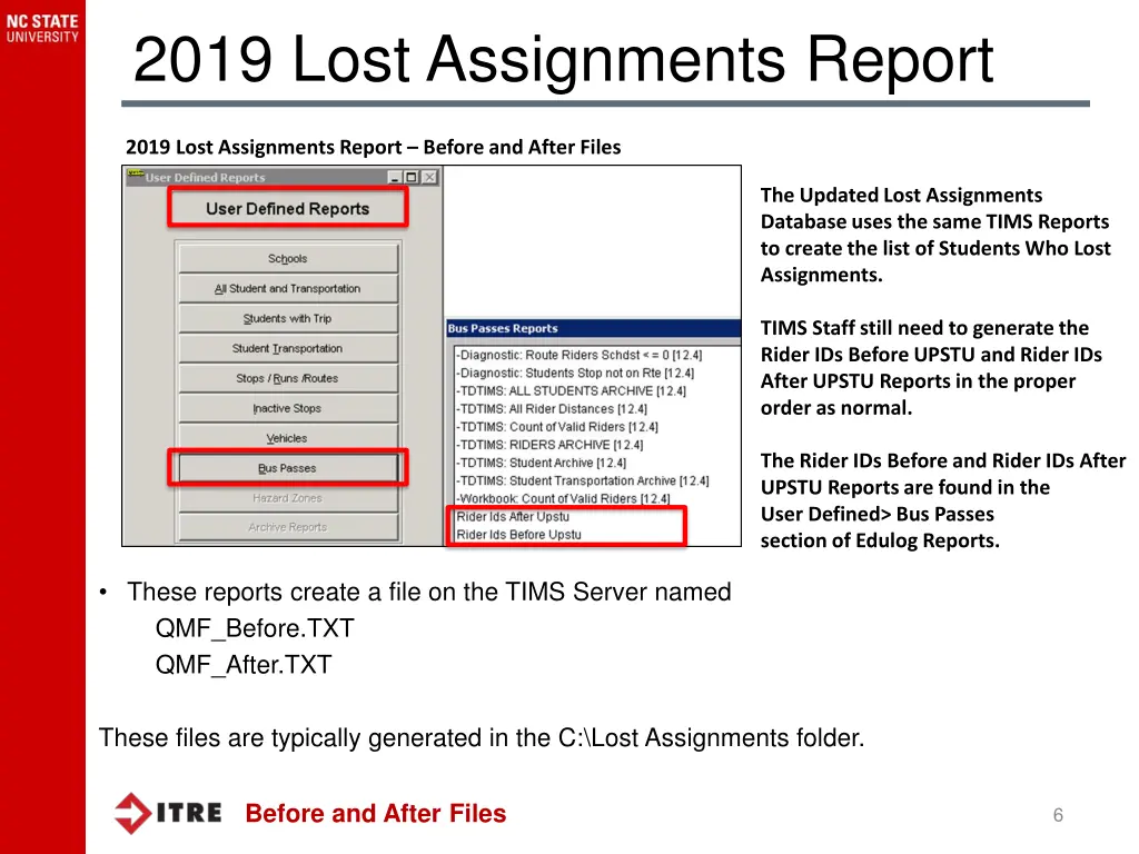 2019 lost assignments report 4
