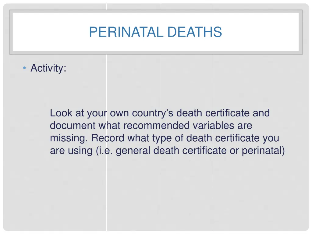 perinatal deaths 3
