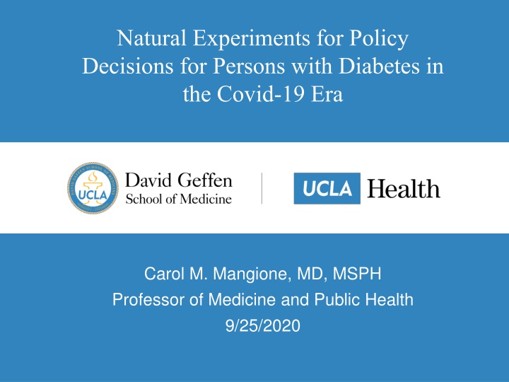 natural experiments for policy decisions