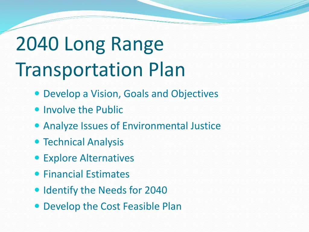 2040 long range transportation plan