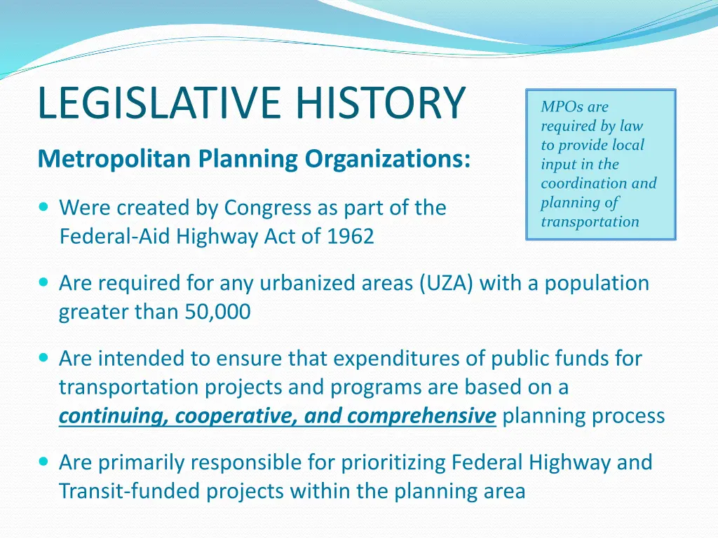 legislative history