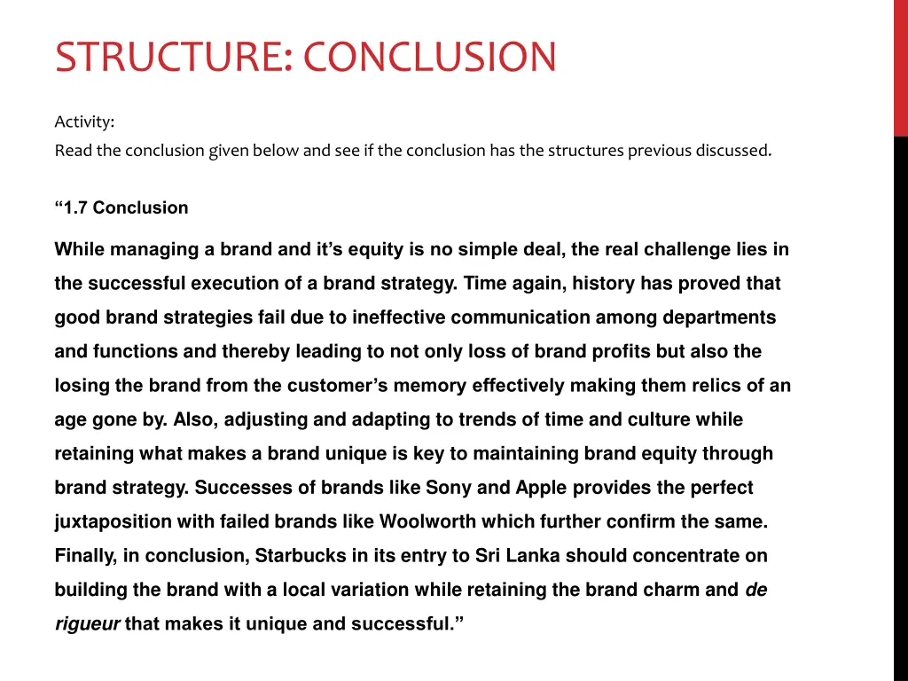 structure conclusion 1