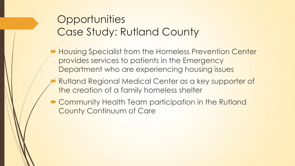 opportunities case study rutland county