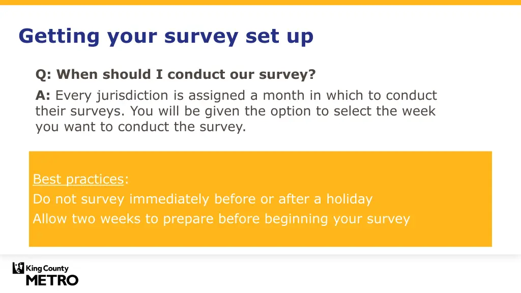 getting your survey set up