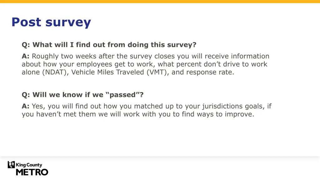 post survey