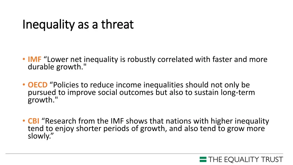 inequality as a threat inequality as a threat