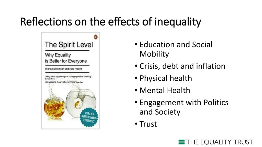 reflections on the effects of inequality