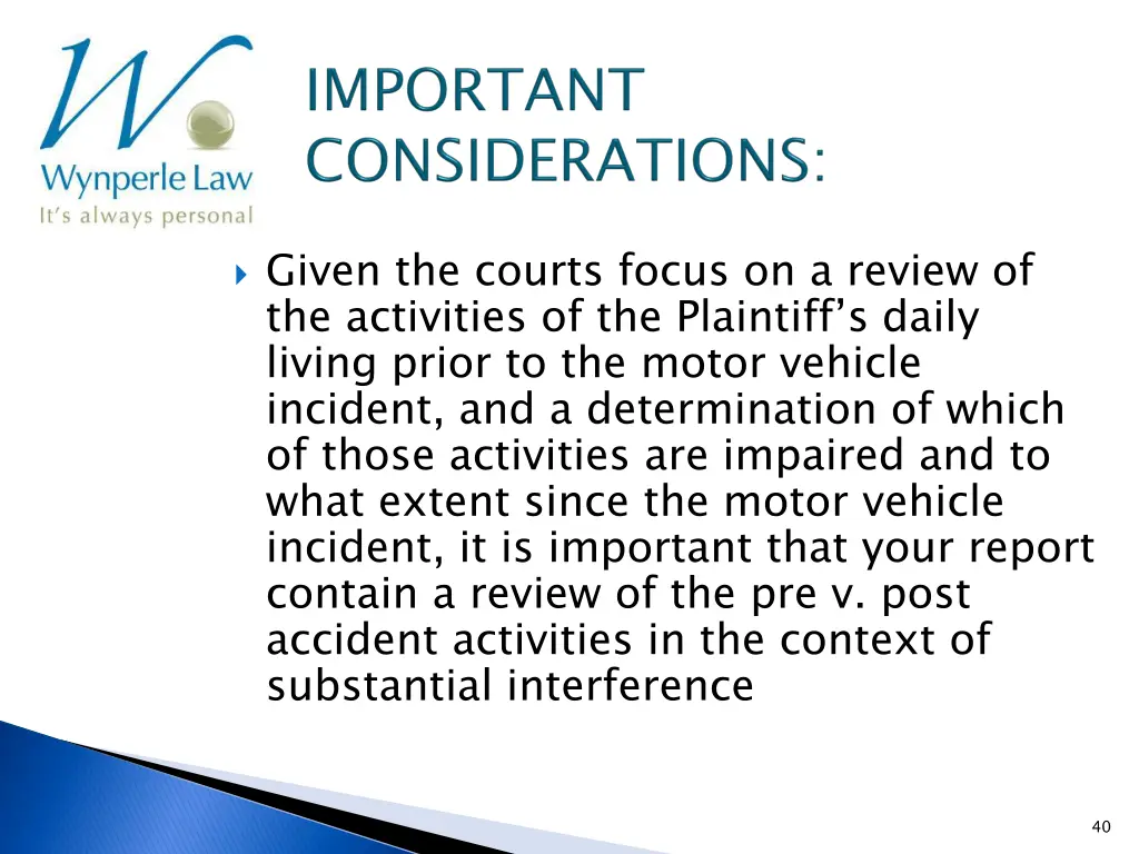 given the courts focus on a review
