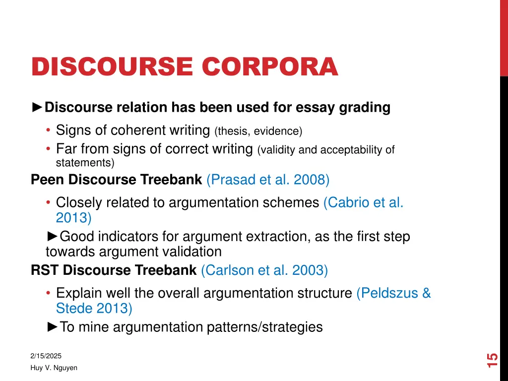 discourse corpora