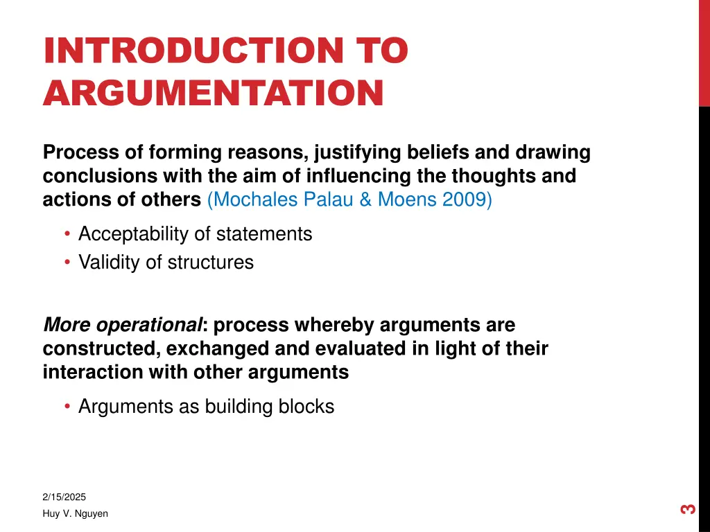 introduction to argumentation