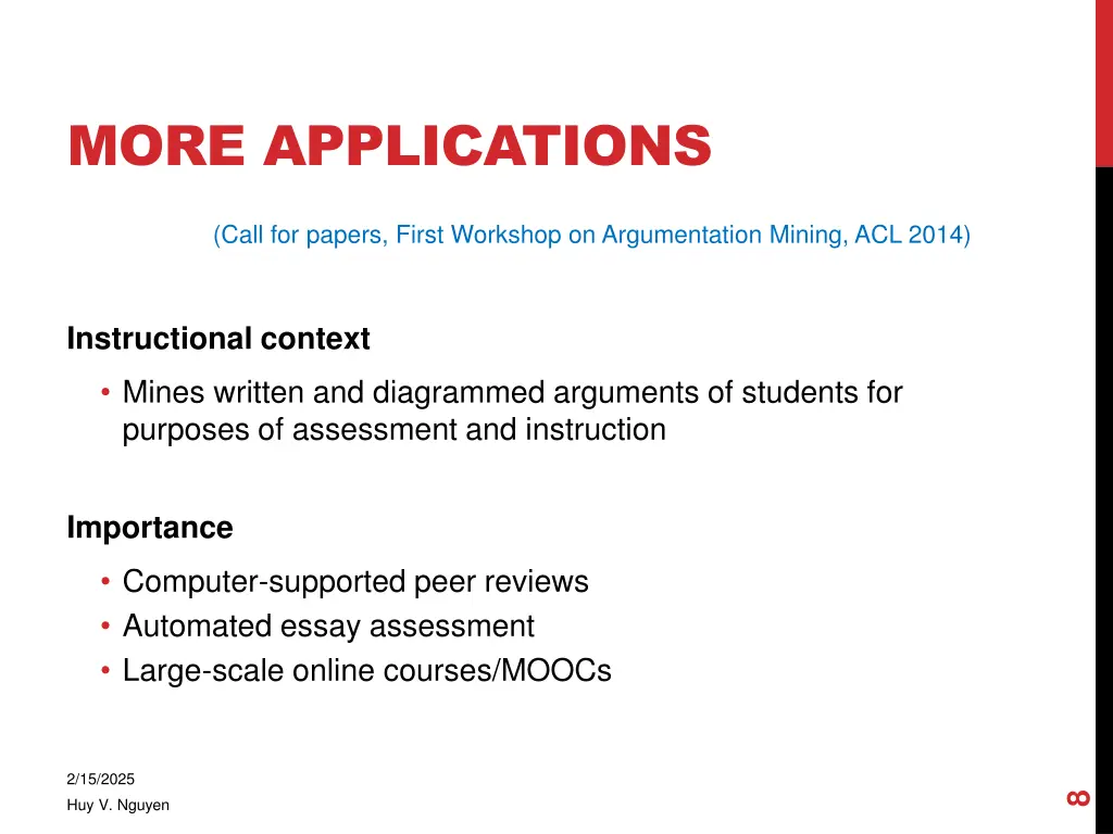 more applications