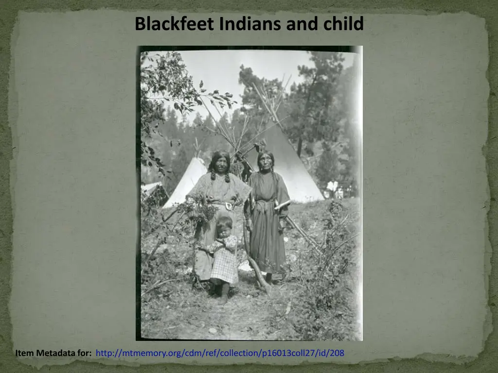 blackfeet indians and child