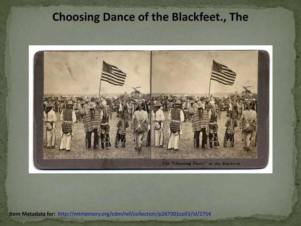 choosing dance of the blackfeet the
