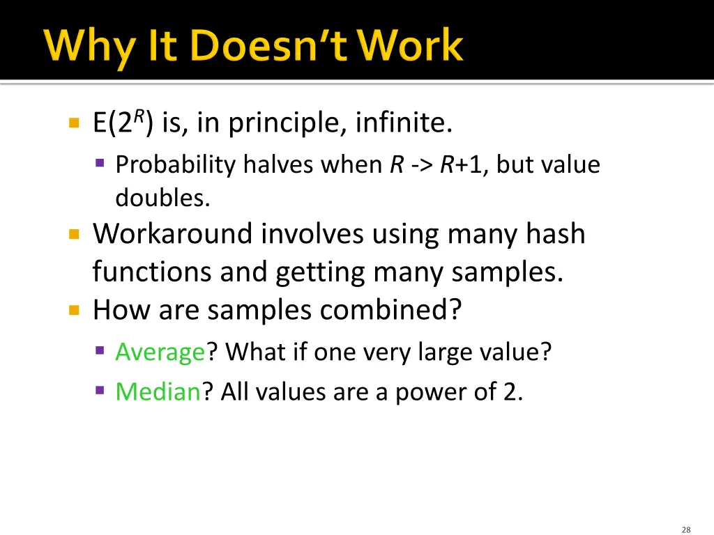 e 2 r is in principle infinite probability halves