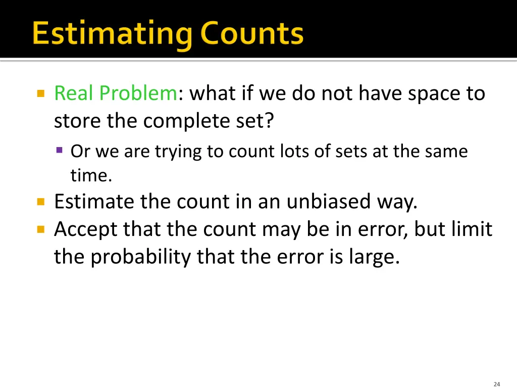 real problem what if we do not have space