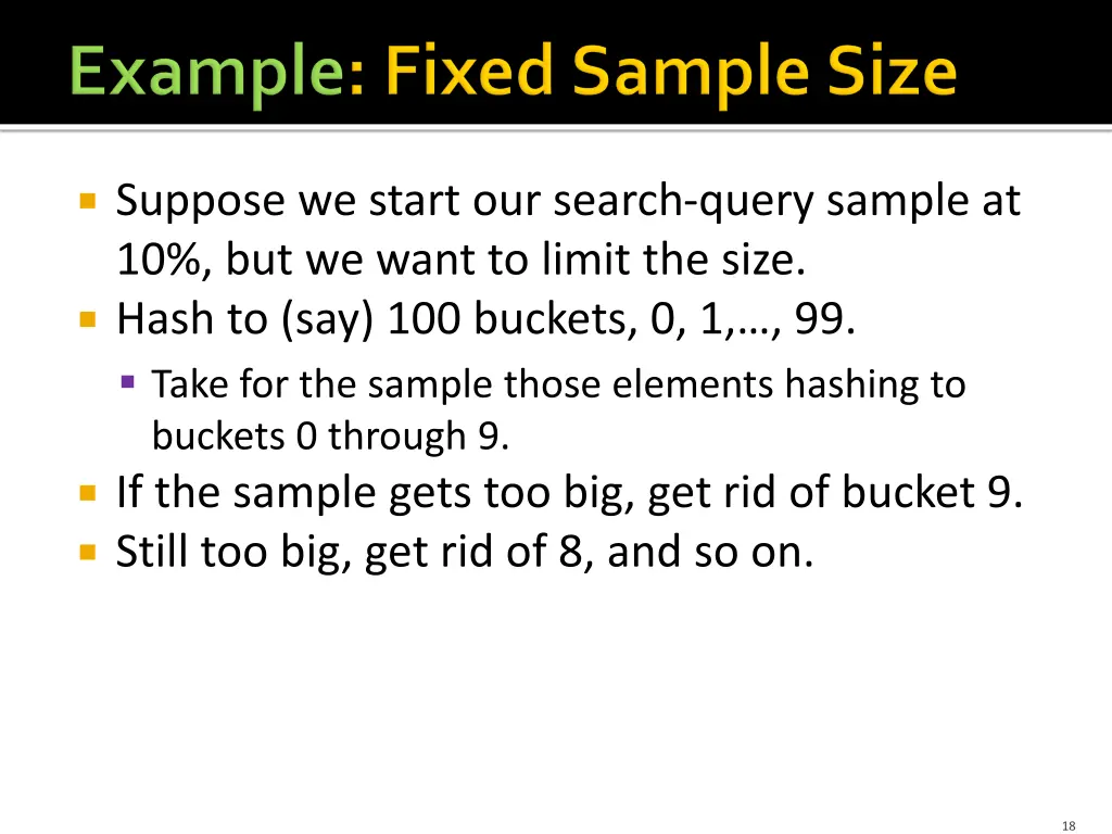 suppose we start our search query sample