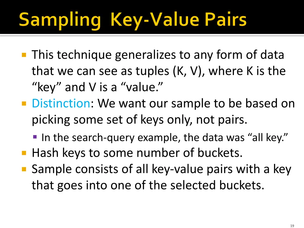 this technique generalizes to any form of data