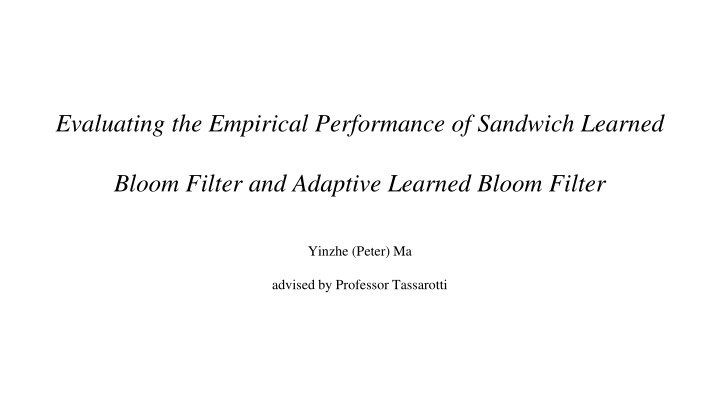 evaluating the empirical performance of sandwich