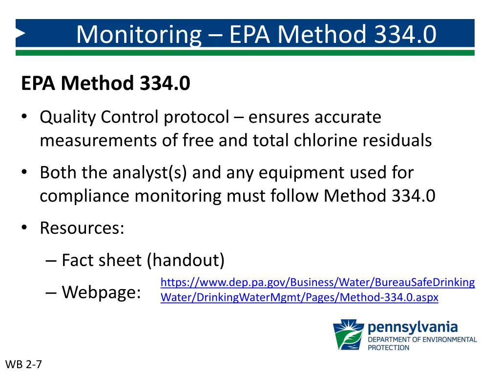 monitoring epa method 334 0