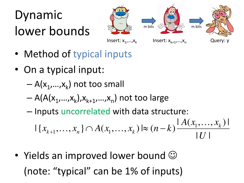 dynamic lower bounds 2