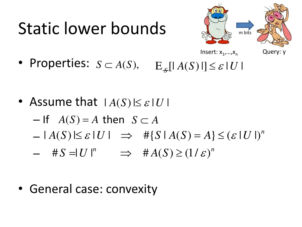 static lower bounds 3