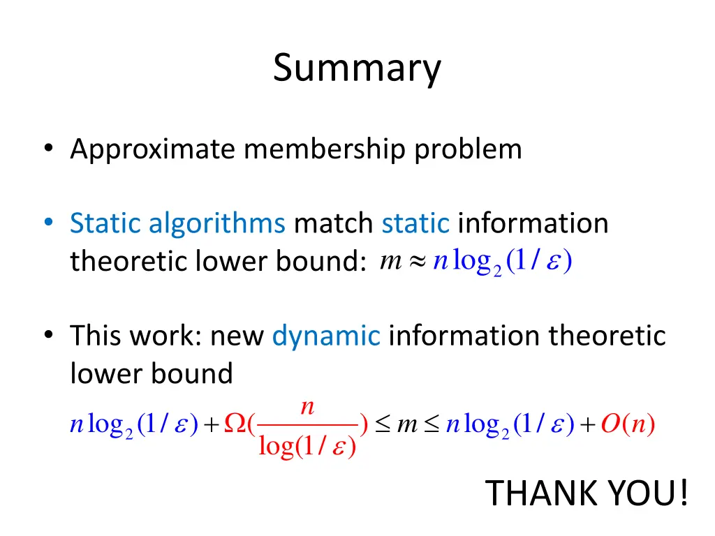 summary