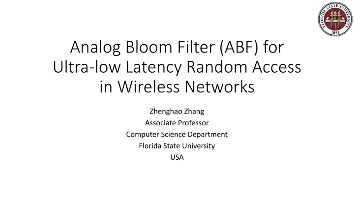 analog bloom filter abf for ultra low latency